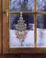 Mobile Preview: Weihnachtsfensterbild geschmückter Baum
