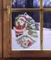 Preview: Fensterbild Weihnachtsmann mi Hase
