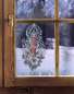 Preview: weihnachtliche Fensterdeko aus Plauener Spitze