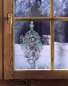Mobile Preview: weihnachtliche Fensterdeko aus Plauener Spitze