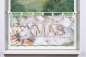 Preview: Scheibengardine MERRY-XMAS  weihnachtliche Landhausdeko 45 x 120 cm