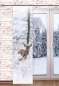 Preview: Schiebevorhang Reh im Schnee am Fenster
