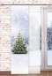 Preview: Flächengardine Tannenbaum kombiniert mit transparenter Fläche