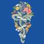 Preview: Dekobild Sommerblumen mit Schliefe Musterbild