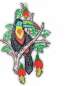 Mobile Preview: Tropisches Fensterbild Tukan aus Plauener Spitze