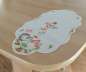 Mobile Preview: Herbsttischdecke IGEL MIT DRACHEN oval rustikale Tischdecken aus Plauener Spitze ® Landhausdeko