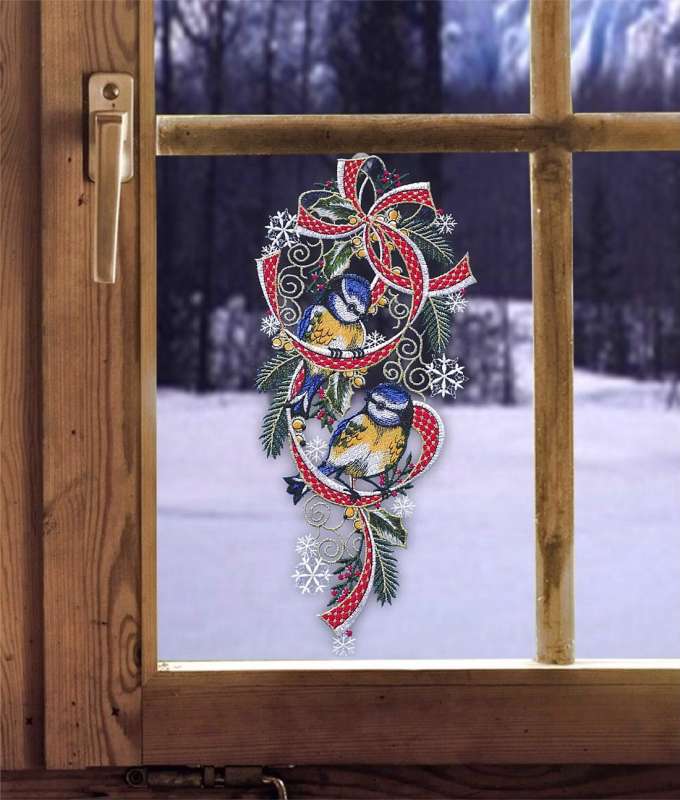 Fensterbild für die Winter - und Weihnachtszeit