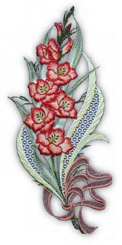 Spitzenbild Gladiolen-Strauß Detailbild