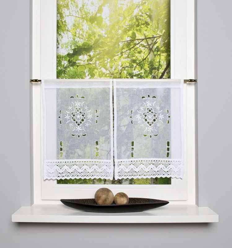 2er Set Scheibengardinen Fensterbilder FRENCH COUNTRY Landhausgardine