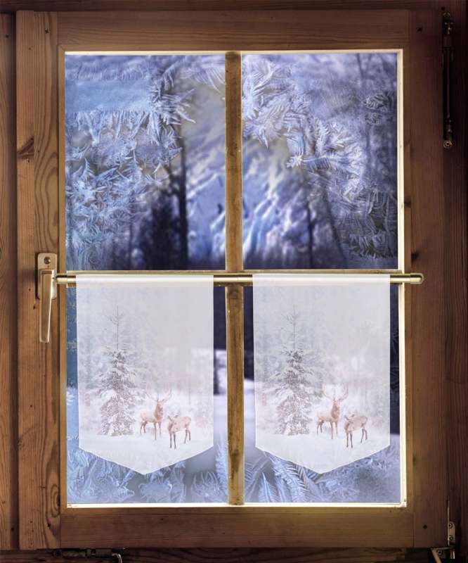 Scheibenhänger Winter am Fenster