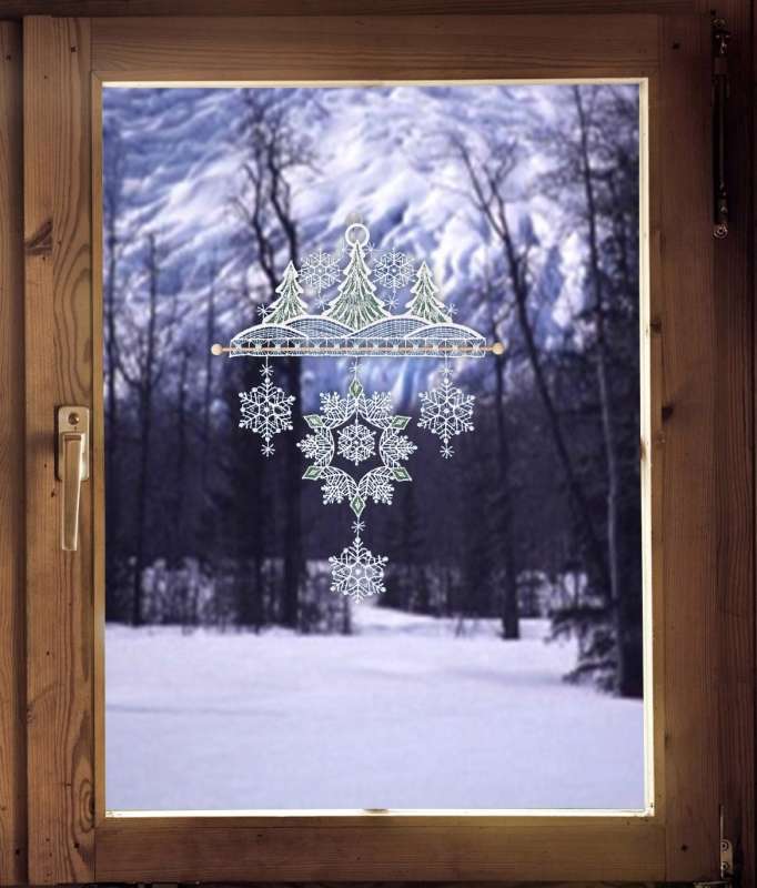 Fensterbild Winterwald Beispielbild