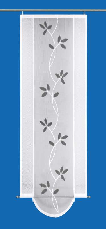 Schiebpaneele Blossom grau Musterbild