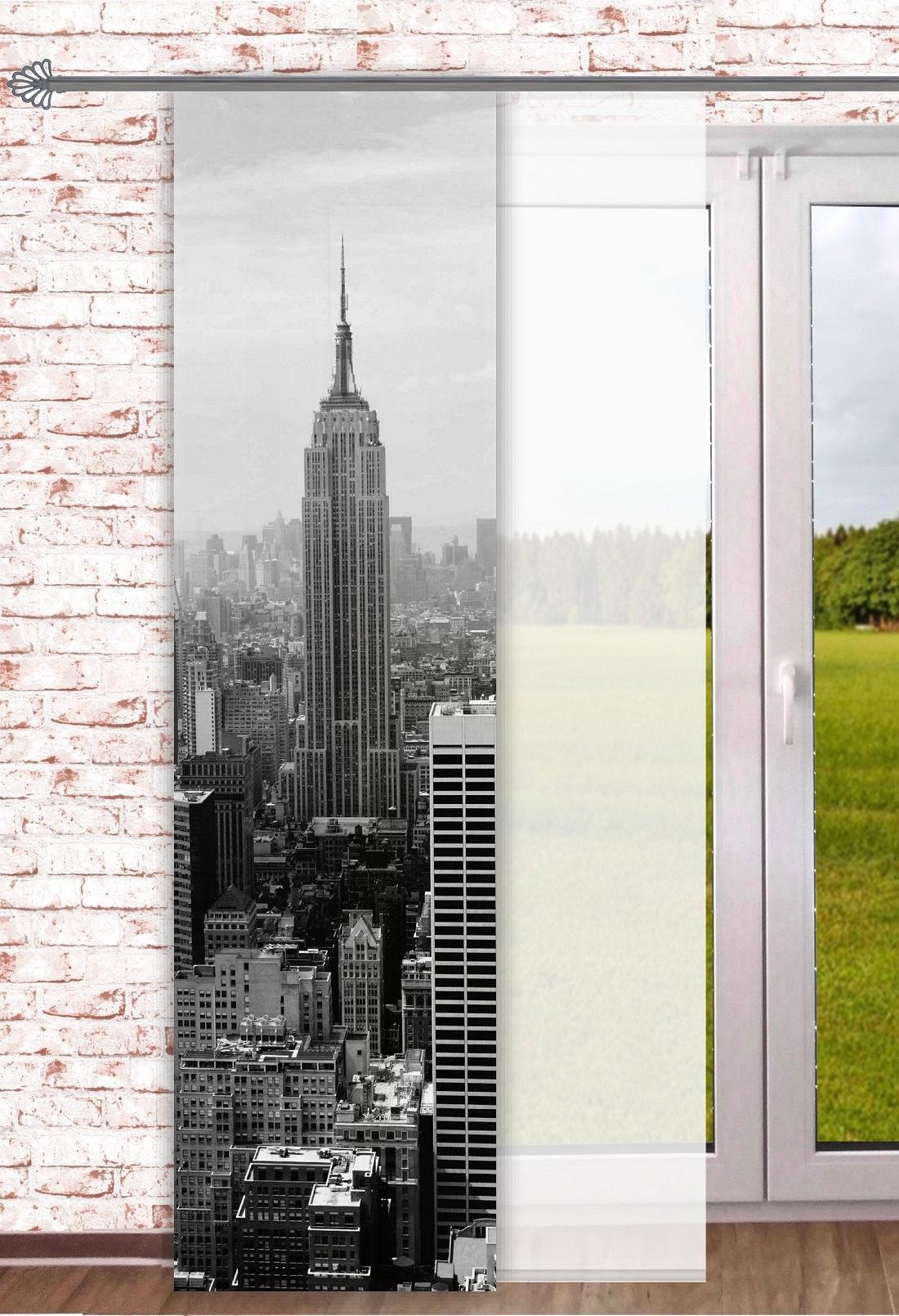 Schiebevorhang Digitaldruck New York Flächenvorhang 