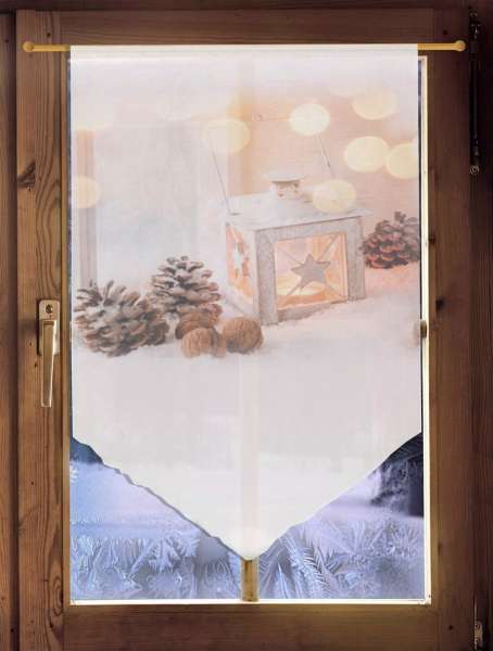 Weihnachts-Scheibenhänger WINTERLICHE LATERNE winterliche Landhaus-Deko in 2 Größen