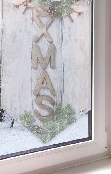 Scheibenhänger MERRY X-MAS weihnachtliche Landhaus-Deko in 2 Größen