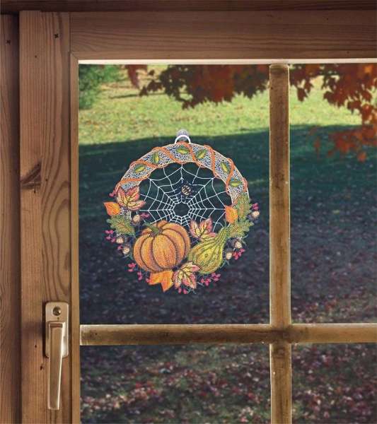 Spitzenbild Herbst am Fenster