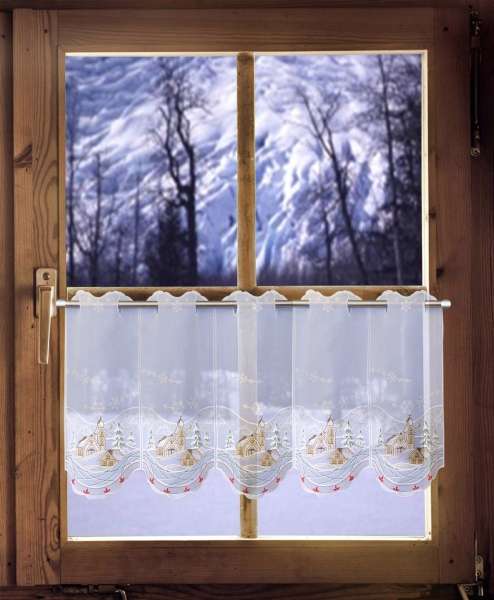 Panneaux Winterdorf am Fenster