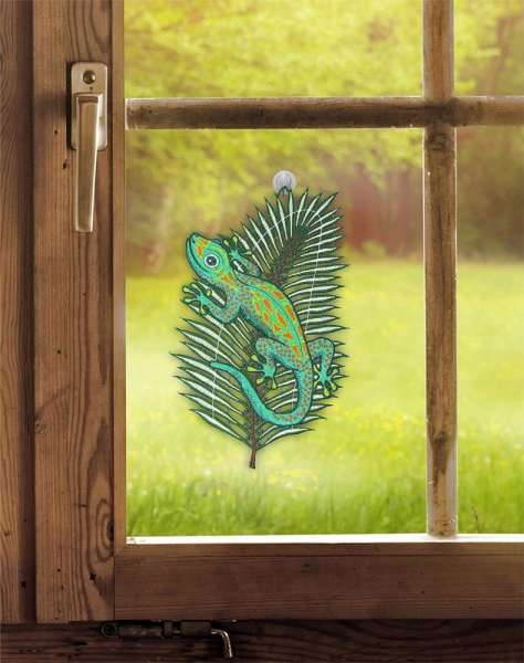 Spitzenbild Gecko am Fenster