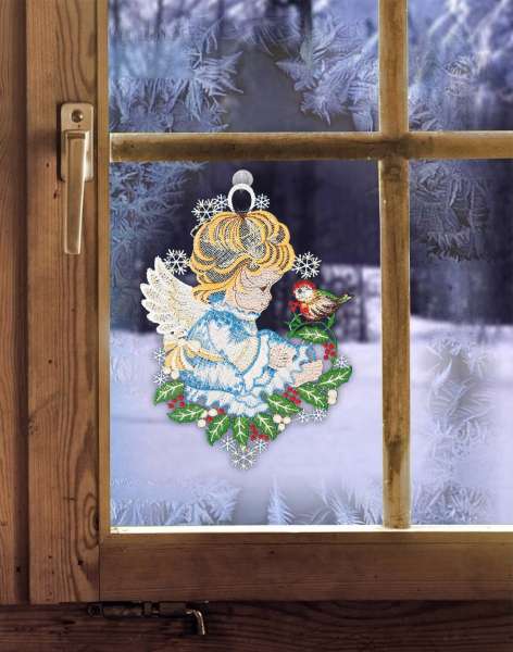 Fensterbild Weihnachtsengel