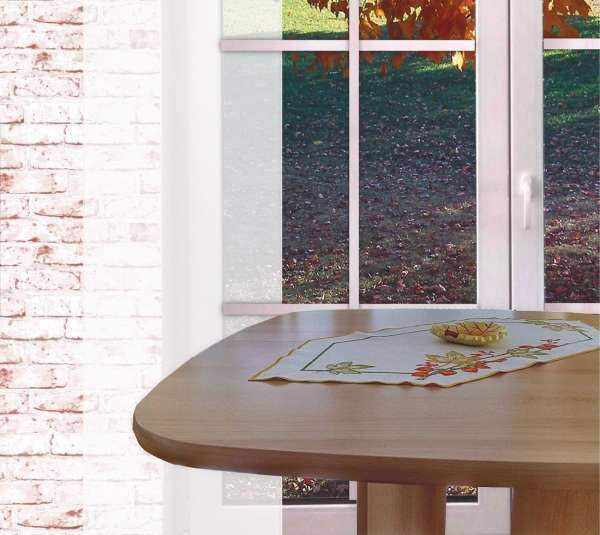 Tischläufer HERBSTZEIT rustikale Tischdecken aus Plauener Spitze ® im Landhausstil