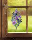 Fensterbild Kolibris aus Plauener Spitze